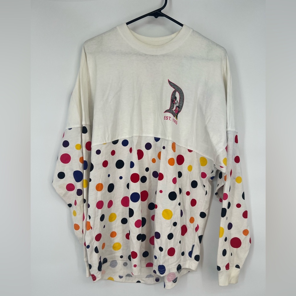 Walt Disney World Spirit Jersey Polka Rock The Dots Medium Minnie Mouse Shirt